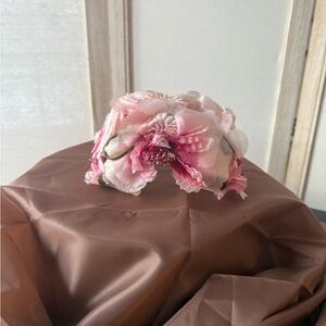 Chic Vintage Floral Pink Hat